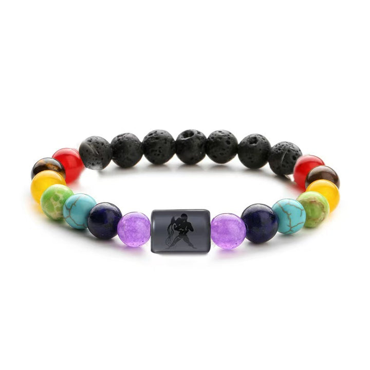Pulsera hecha a mano con los 12 signos del zodíaco