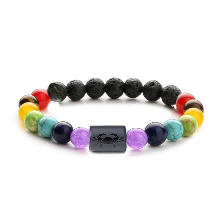 Pulsera hecha a mano con los 12 signos del zodíaco