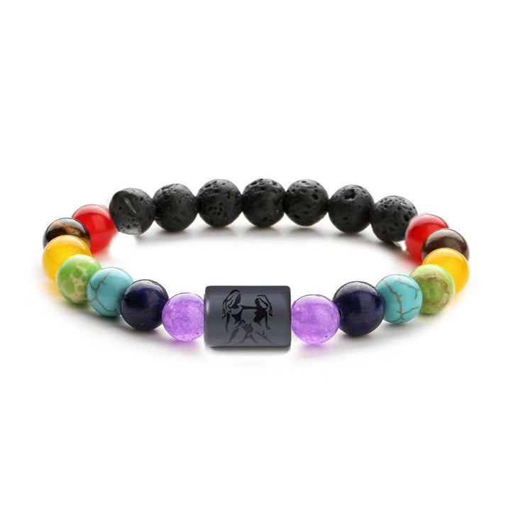 Pulsera hecha a mano con los 12 signos del zodíaco