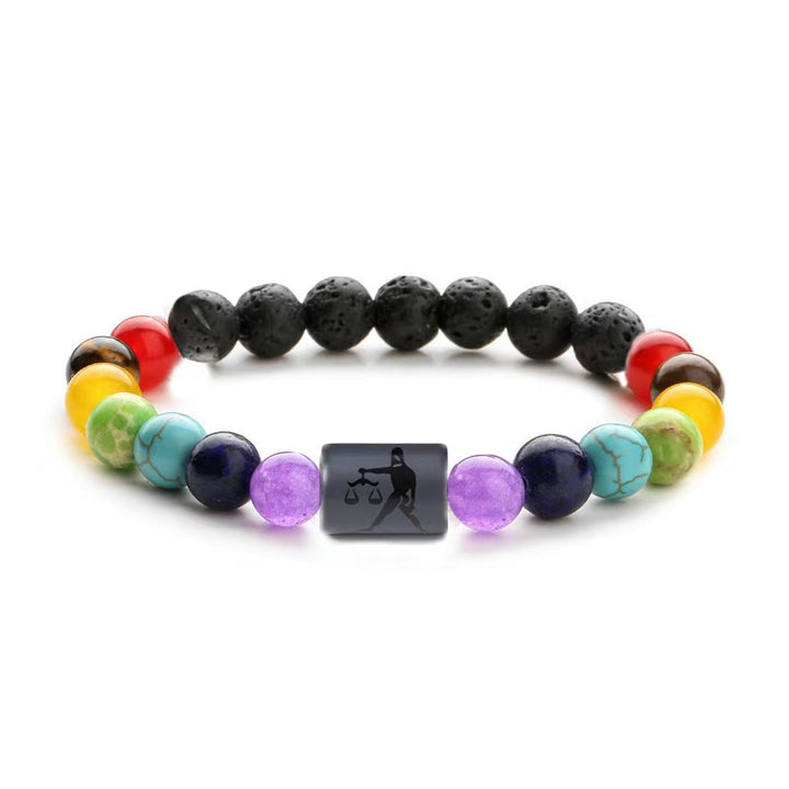 Pulsera hecha a mano con los 12 signos del zodíaco
