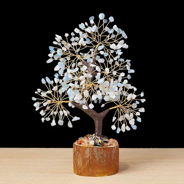 Árbol de la vida con cristales curativos de los 7 chakras: armoniza la energía e inspira el equilibrio