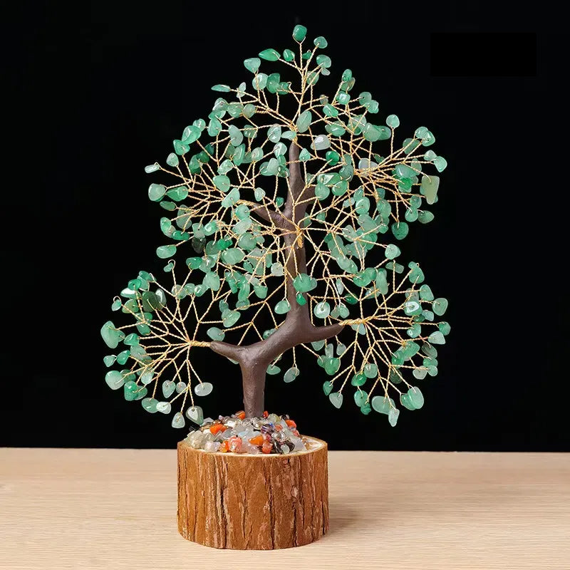 Árbol de la vida con cristales curativos de los 7 chakras: armoniza la energía e inspira el equilibrio