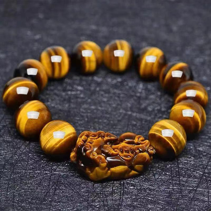 Tiger Eyes Pixiu Bracelet: Attract Wealth and Prosperity
