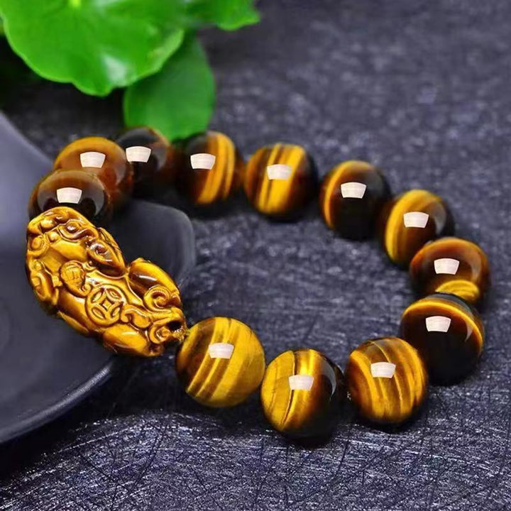 Tiger Eyes Pixiu Bracelet: Attract Wealth and Prosperity