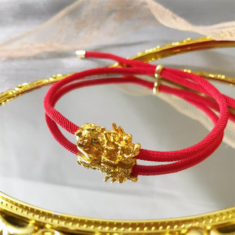 Empowering Lucky Red String Pixiu Bracelet: Attract Wealth and Prosperity